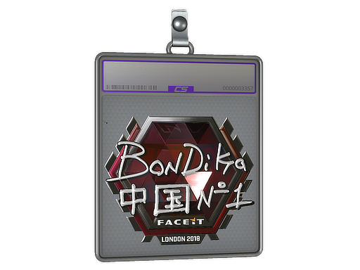 Item Sticker Slab | bondik (Foil) | London 2018