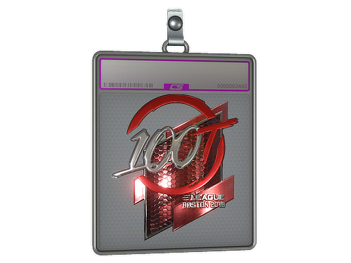 Item Sticker Slab | 100 Thieves (Foil) | Boston 2018
