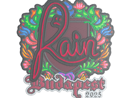 Item Sticker | rain (Embroidered) | Budapest 2025