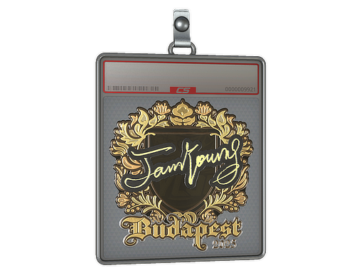 Item Sticker Slab | JamYoung (Gold) | Budapest 2025