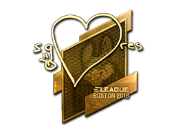 Item Sticker | seang@res (Gold) | Boston 2018