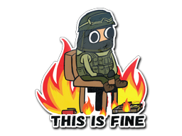 Item Sticker | This Is Fine (CT)