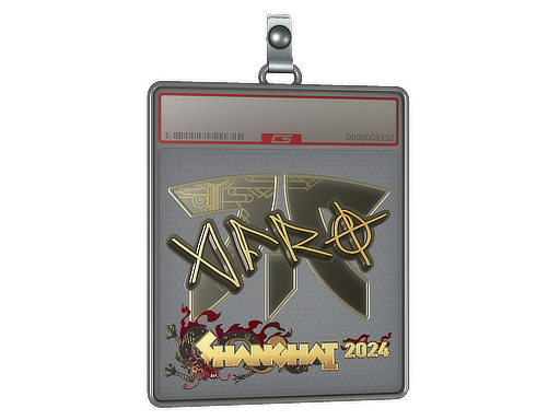 Item Sticker Slab | afro (Gold) | Shanghai 2024