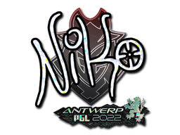 Item Sticker | NiKo (Glitter) | Antwerp 2022