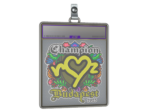 Item Sticker Slab | ropz (Embroidered, Champion) | Budapest 2025