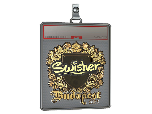 Item Sticker Slab | Swisher (Gold) | Budapest 2025