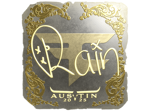 Item Sticker | rain (Gold) | Austin 2025