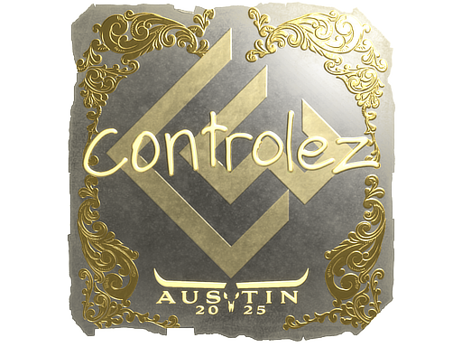 Item Sticker | controlez (Gold) | Austin 2025
