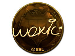 Item Sticker | woxic (Gold) | Katowice 2019