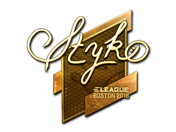 Item Sticker | STYKO (Gold) | Boston 2018