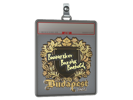 Item Sticker Slab | Bart4k (Gold) | Budapest 2025