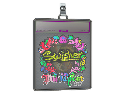 Item Sticker Slab | Swisher (Holo) | Budapest 2025