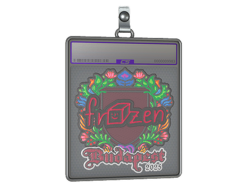 Item Sticker Slab | frozen (Embroidered) | Budapest 2025