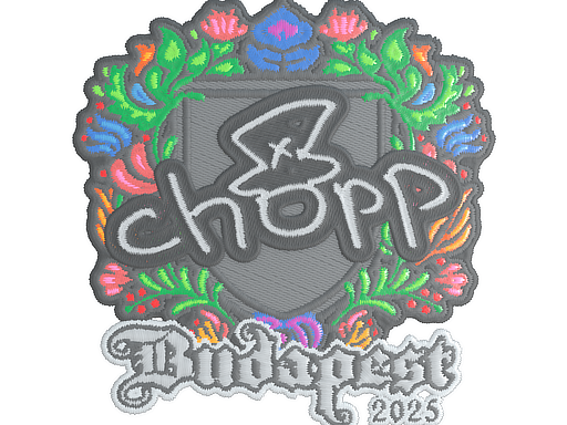 Item Sticker | chopper (Embroidered) | Budapest 2025