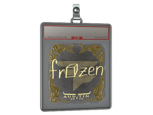 Item Sticker Slab | frozen (Gold) | Austin 2025