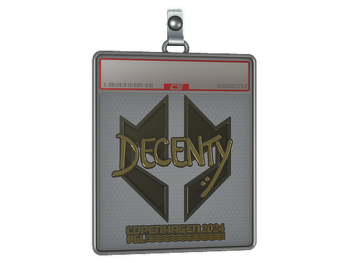 Item Sticker Slab | decenty (Gold) | Copenhagen 2024