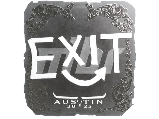 Item Sticker | exit (Foil) | Austin 2025