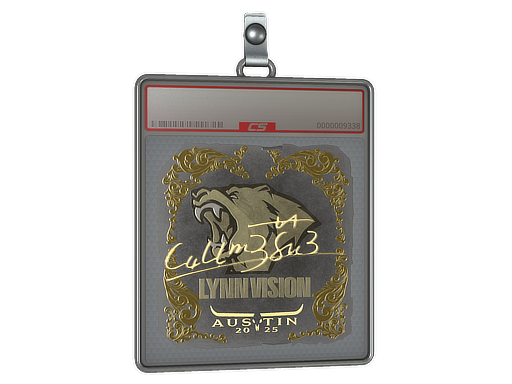 Item Sticker Slab | C4LLM3SU3 (Gold) | Austin 2025