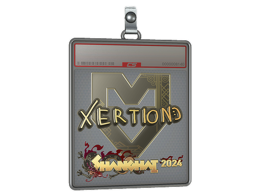 Item Sticker Slab | xertioN (Gold) | Shanghai 2024
