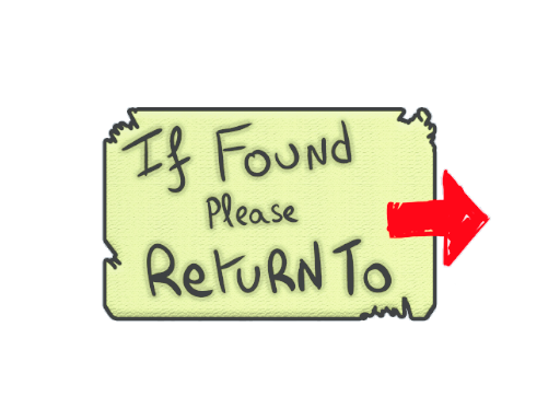 Item Sticker | Please Return To