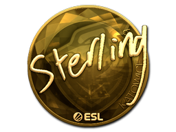 Item Sticker | sterling (Gold) | Katowice 2019