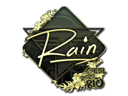 Item Sticker | rain (Gold) | Rio 2022