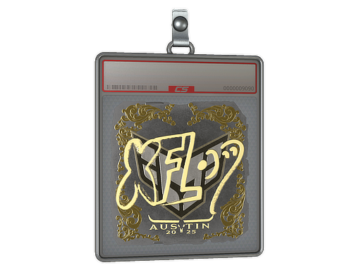 Item Sticker Slab | xfl0ud (Gold) | Austin 2025