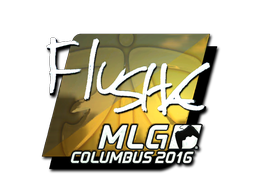 Item Sticker | flusha (Foil) | MLG Columbus 2016