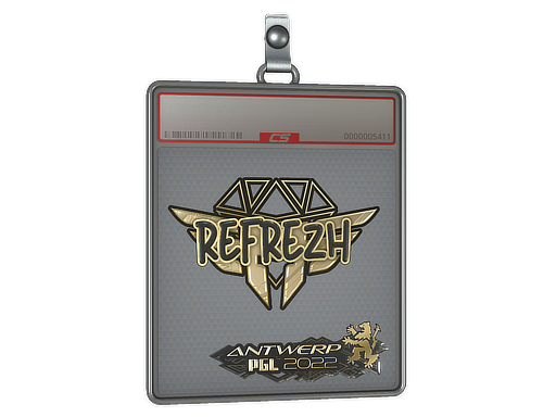 Item Sticker Slab | refrezh (Gold) | Antwerp 2022
