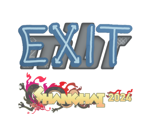 Item Sticker | exit | Shanghai 2024