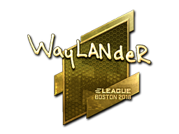Item Sticker | wayLander (Gold) | Boston 2018