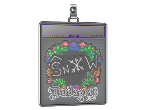 Item Sticker Slab | snow (Embroidered) | Budapest 2025