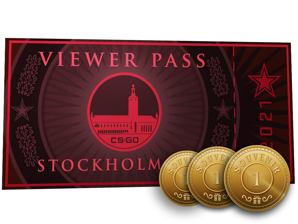 Item Stockholm 2021 Viewer Pass   3 Souvenir Tokens