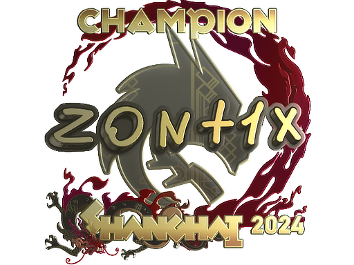 Cosmetic Sticker | zont1x (Gold, Champion) | Shanghai 2024 of Craft