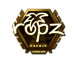 Item Sticker | ropz (Gold) | London 2018