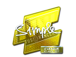 Item Sticker | s1mple (Foil) | Atlanta 2017