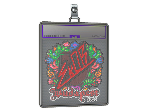 Item Sticker Slab | sk0R (Embroidered) | Budapest 2025