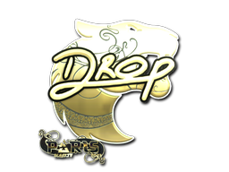 Item Sticker | drop (Gold) | Paris 2023