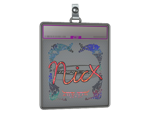 Item Sticker Slab | nicx (Holo) | Austin 2025