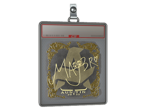 Item Sticker Slab | MAJ3R (Gold) | Austin 2025