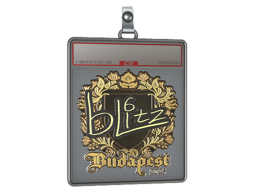 Item Sticker Slab | bLitz (Gold) | Budapest 2025