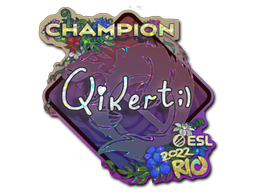 Item Sticker | qikert (Glitter, Champion) | Rio 2022