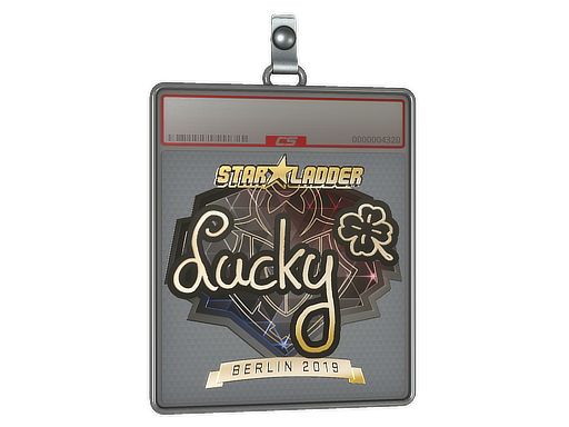 Item Sticker Slab | Lucky (Gold) | Berlin 2019