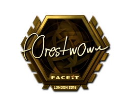 Item Sticker | f0rest (Gold) | London 2018