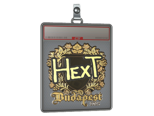 Item Sticker Slab | HexT (Gold) | Budapest 2025