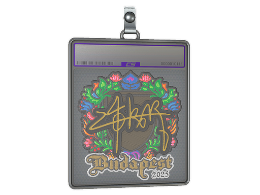 Item Sticker Slab | z4KR (Embroidered) | Budapest 2025