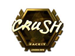 Item Sticker | crush (Gold) | London 2018