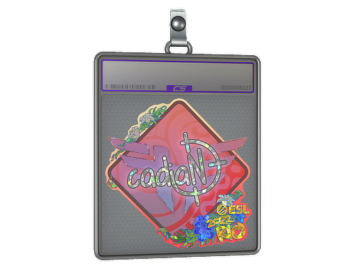 Item Sticker Slab | cadiaN (Glitter) | Rio 2022