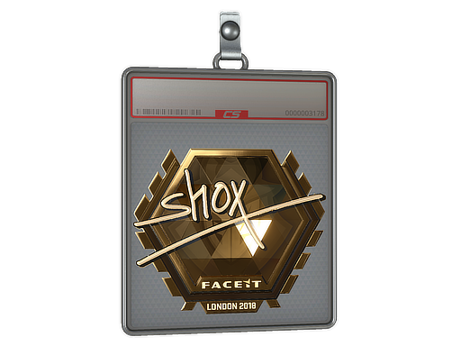 Item Sticker Slab | shox (Gold) | London 2018