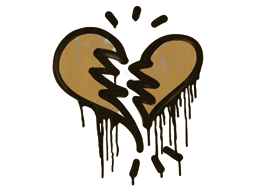 Item Graffiti | Broken Heart (Desert Amber)